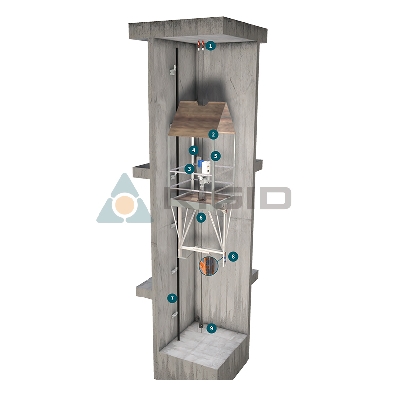 FC 400 carro falso para a instalação do elevador